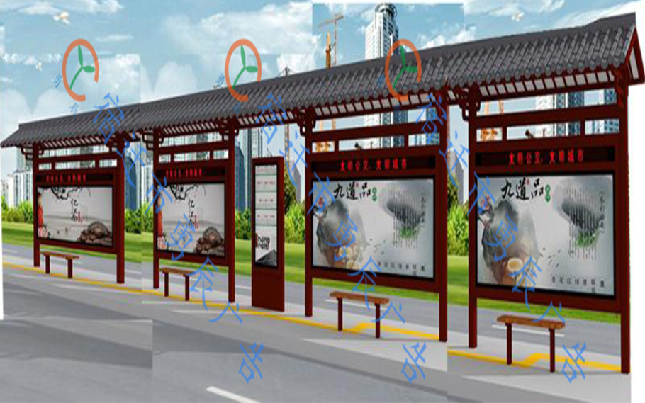 甘肃仿古候车亭发货